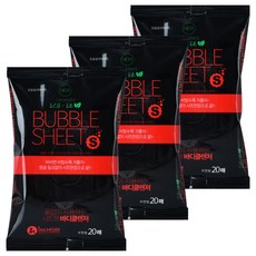 에코이지 버블 시트 애견 바디클렌져 물티슈, 20개입, 3개