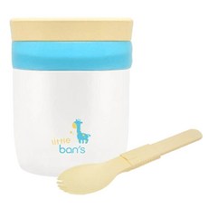 ban's 嬰兒不鏽鋼保鮮盒 BSH-300MD MT, 薄荷, 300毫升