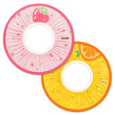 Manito 水果圖案洗頭帽 2款, 草莓款+橘子款