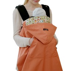 피카라 아기띠 바람막이 워머, 오렌지