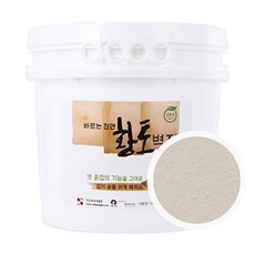 바르는 천연 황토벽지, CreamIvory, 10L, 1개