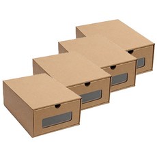 디홀릭 종이 신발 정리함, 혼합색상, G형(28 x 35 x 13.5 cm), 4개