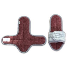 캐치맙 양면 청소실내화, 1개, 와인