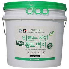 내추럴 바르는천연황토벽지 편백나무, 화이트, 16kg, 1개