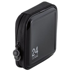 24 個半硬 CD 盒, CCD-H24BK, 黑色的
