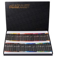 Pentel 飛龍文具 專家用油性粉彩 PTA-50D, 50色, 1個