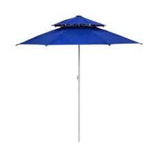 조아캠프 2층고정식파라솔 킹특대형, 블루(CE019)