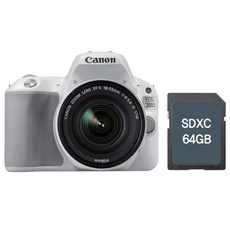 캐논 EOS 200D DSLR 18-55 mm KIT 화이트 + SD 64GB