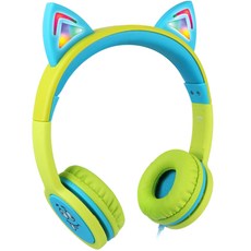 COSY Cats LED 有線耳機, 綠色, 惠普3271