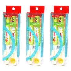 fisher-price 費雪 迷你清潔刷 2入, 3組, 綠色