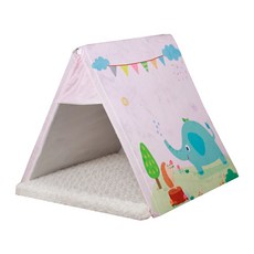 DEOPLLAE The Flare Triangle Dog House 海綿墊, 大象（DTP），靠墊（奶油）