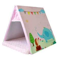 DEOPLLAE The Flare Triangle Dog House 海綿墊, 大象（DTP），靠墊（粉紅色）