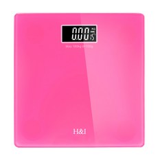 H&I H&I黑色背光數位彩色體重機, 單品, 粉色的