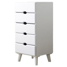 제이디퍼니처 고급 서랍형 협탁, 화이트, 5단