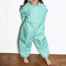 Plie 黃色圓點防水連身衣, 薄荷綠