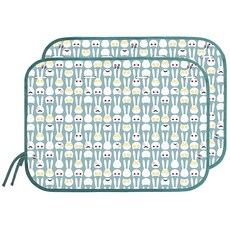 izar 3層汽車遮光簾, 兔子款, 2入