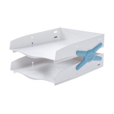 SYSMAX 2層文件架, 象牙白, 2格