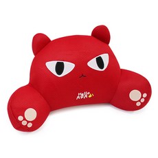 ANINARA 貓咪造型網眼腰墊 S號, 阿拉（紅）