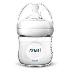 Philips Avent 飛利浦新安怡 親乳感防脹氣PP奶瓶 SCF693/13, 透明 乳白色, 125ml, 1個