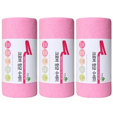 Crova Mall 多用途清潔抹布 60枚入, 粉色, 3捲