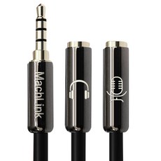 4極立體聲轉3極Y型線 20cm, ML-S4YH015, 混色, 1個