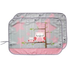 izar 3層汽車遮光簾, 貓頭鷹款, 2入