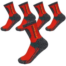 女款登山襪 5入, 橘子