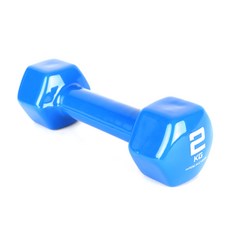 아리프 PVC 컬러 아령, 2kg, 1개