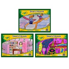 크레욜라 스케치북 GYS-S1, 34 x 25 cm, 15매 x 3개