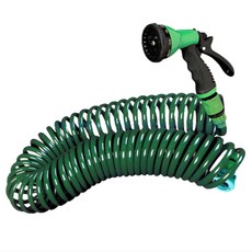 SamjeongCleanmaster 圓形軟管澆水器 20m, 綠色, 1組