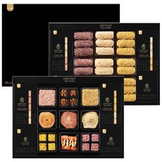 삼립 빼어날 수 14종 한과 선물 세트 + 보자기, 767g, 1세트