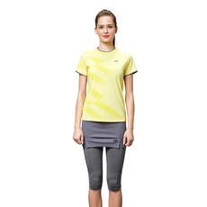YONEX 女款運動圓領短袖T恤 61PS005FGY+內搭褲裙 61TR005FYL