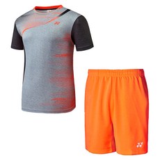 YONEX 男款拼色短袖T恤 73TS023 +鬆緊帶短褲79ph001