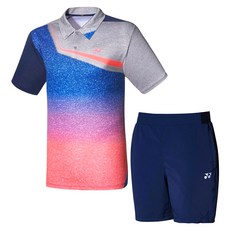 YONEX 男士T-襯衫63TS011MGY + 5個短褲63PH001MNB