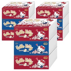 Hello Kitty 天然紙漿彈出紙巾 3 層 110 張, 3包, 3組