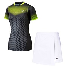 YONEX 女士運動T恤 73TS010+裙子套裝 71PS001