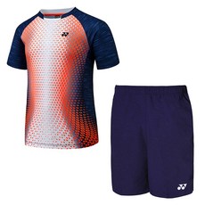 요넥스 남성용 라운드티셔츠 73TS019MWH + 반바지 1550NB