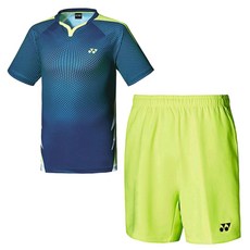 YONEX 男士圓領短袖T恤 71TS039MTQ+短褲套裝 79PH001UNY