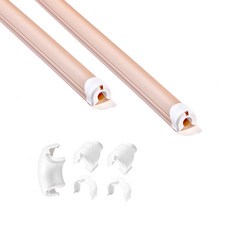 디클루 케이블데코 플러스 전선몰딩 세트 스몰사이즈 2m, 베이지색 + 흰색캡, 1개