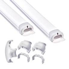 Declu Cable Deco Plus 電線線槽組 雙倍尺寸 2m, 白色 + 淺灰色蓋, 1個