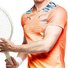 WIFFWAFF 男士運動圓形 T 恤 RT-70146