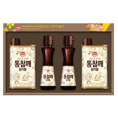 Haepyo 芝麻油禮盒S1+購物袋, 920ml, 1組