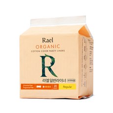 라엘 유기농 순면커버 팬티라이너, 일반, 20개입, 1개