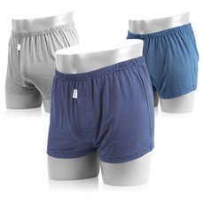 DOSSY 男款 D781 豐基人造絲 條紋 彈性四角褲 3件組