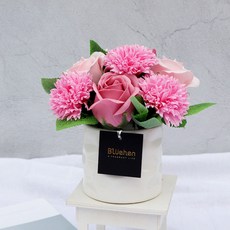 Bluehen Amor 香皂花裝飾 + 購物袋, 粉紅色 B, 1個