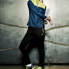 YONEX 女款羽毛球外套 73WU004FTQ+長褲套裝 73WP004FBK