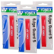 YONEX 網球獨家護邊 AC-158-1P 3 件, 紅色的