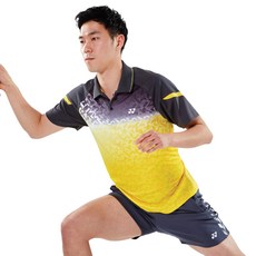 요넥스 남성용 반팔 티셔츠 61TS054MYL + 3부 반바지 61PH002UGY 배드민턴 상하의 세트