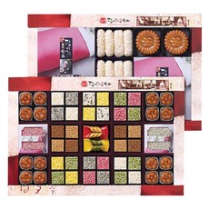 Dammijeong 韓國傳統甜點禮盒 3號+包袱布巾, 875g, 1組