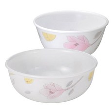 코렐 목련 공기 대접 세트, 혼합색상, 330ml(1p) + 480ml(1p), 1세트